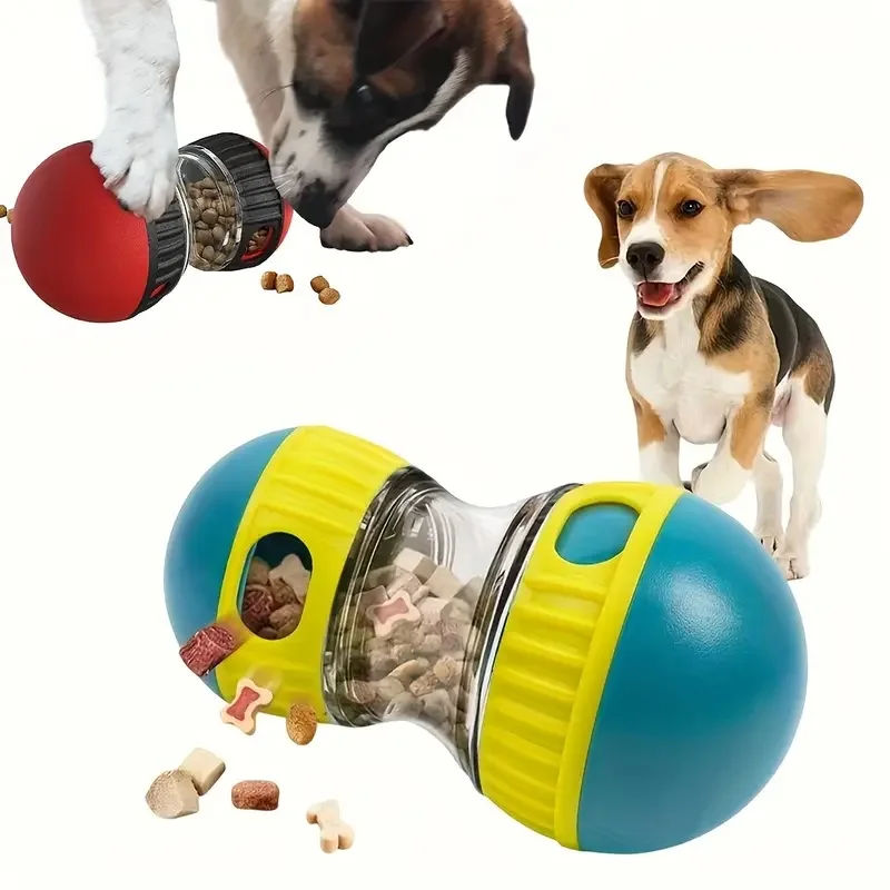 Interactive Squeaky Plush Dog Toy - Jouet distributeur de friandises pour chiens