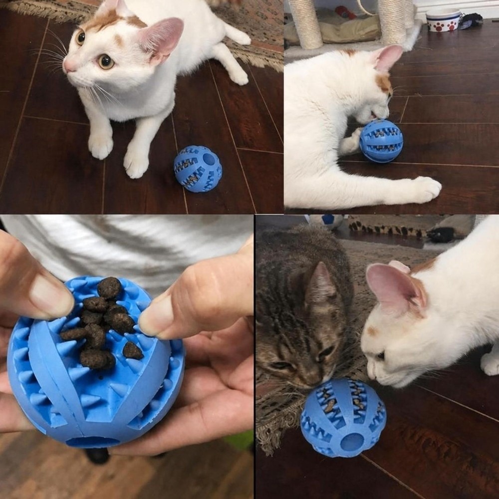 Rubber Treat Dispensing Dog Toy - Balle à mâcher en caoutchouc pour