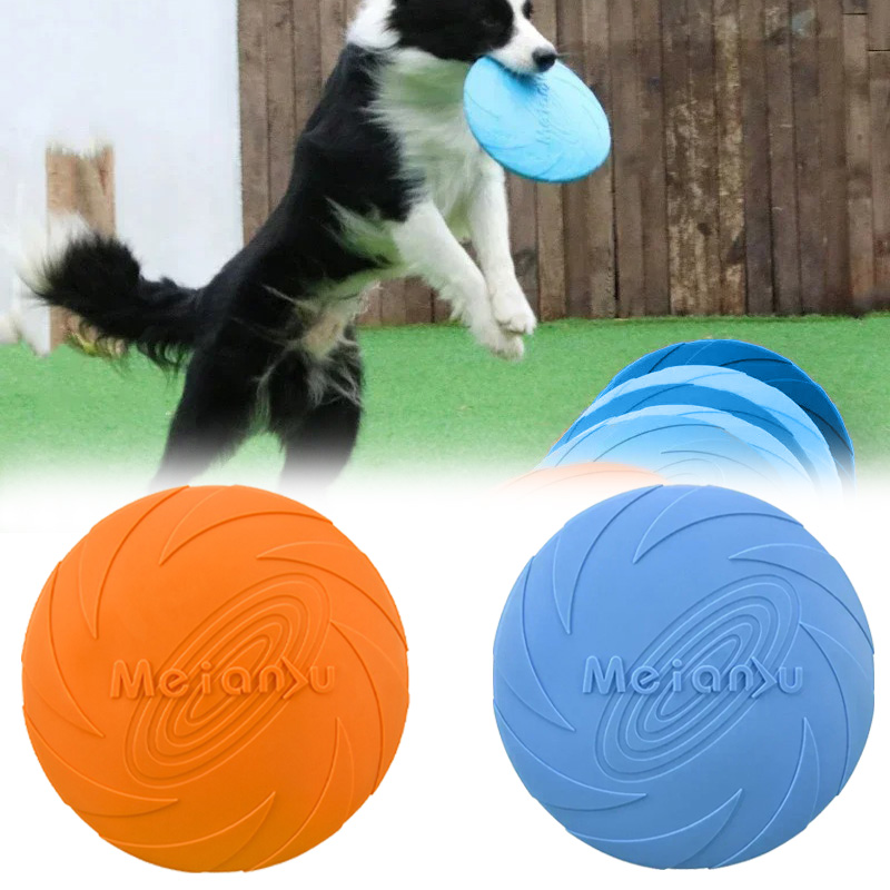 Flying Disc Dog Training Toy - Jouet multicolore pour chien Frisbeed, disque