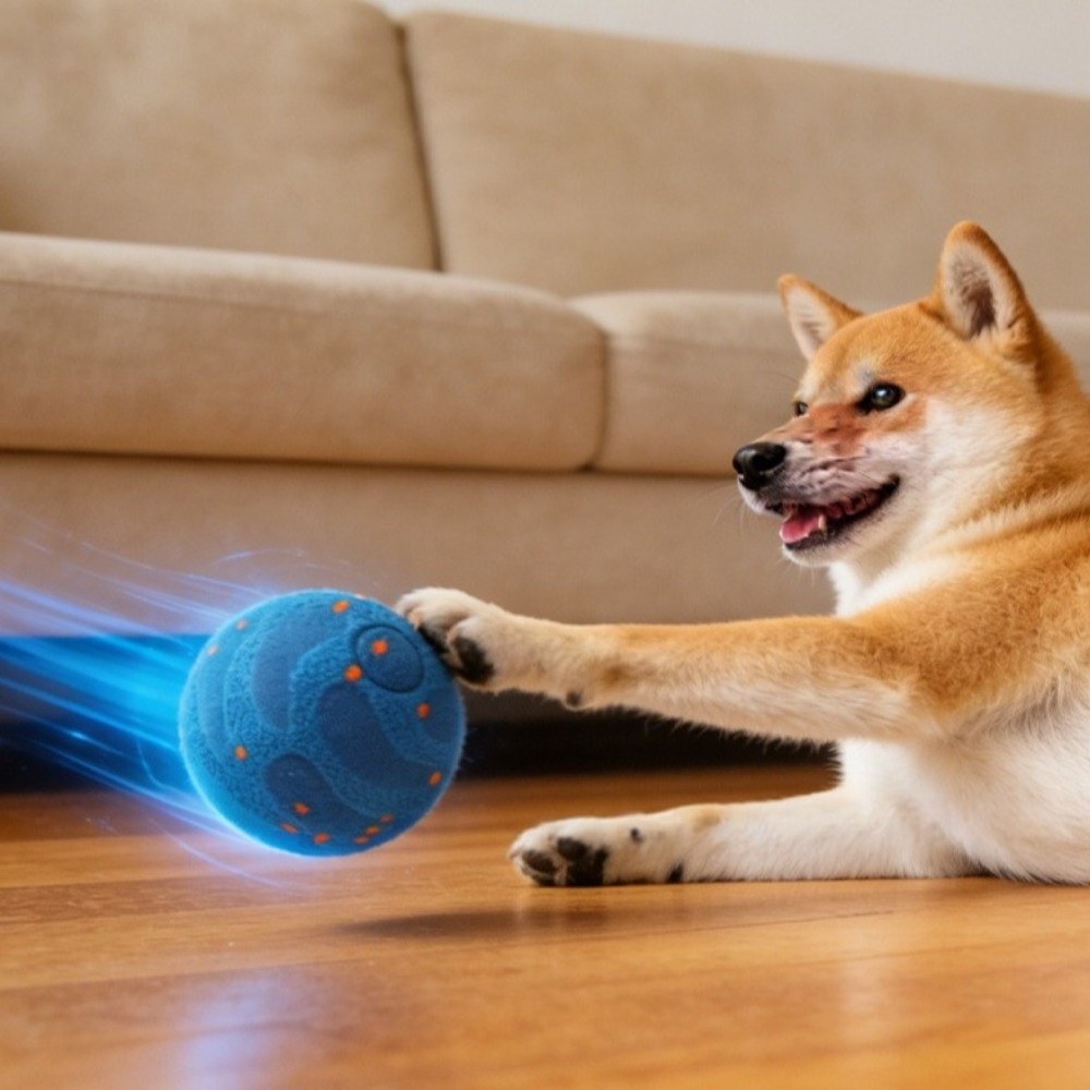Balle roulante automatique E-T - Automatic Moving Dog Ball avis et prix