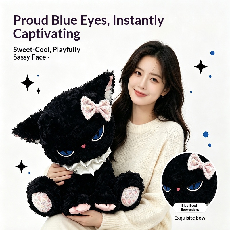 Peluche Chat Noir, Animal en P - Cat Toys avis et prix
