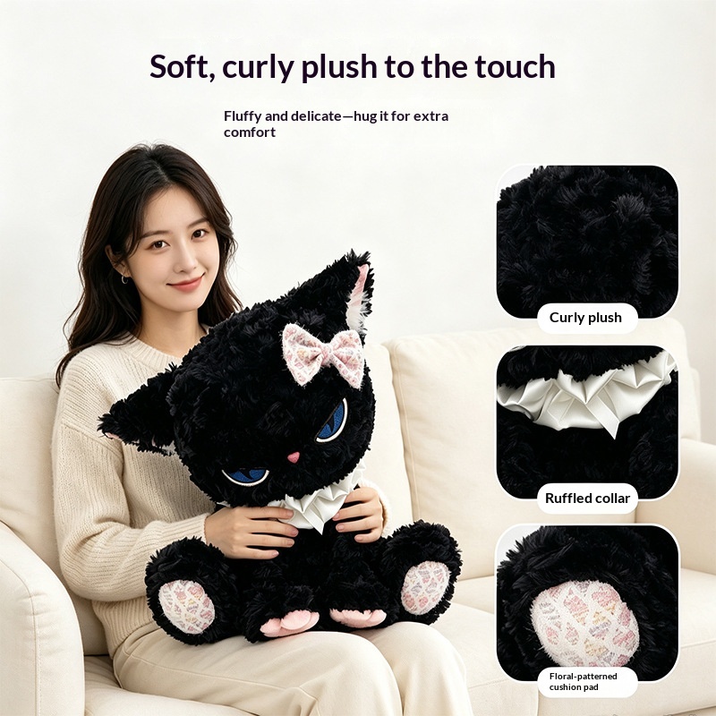 Peluche Chat Noir, Animal en P - Cat Toys avis et prix
